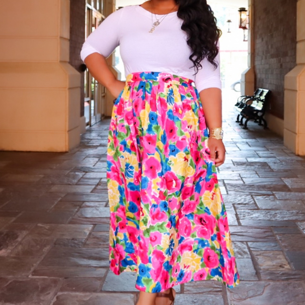 Bechamel floral maxi skirt size 14